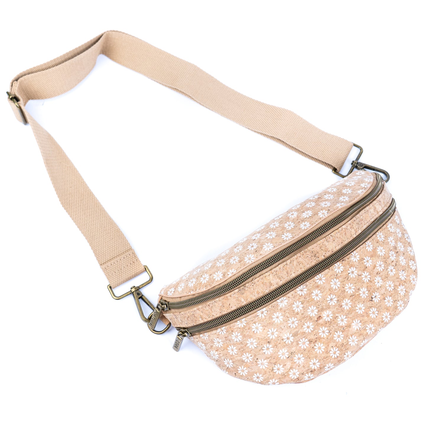 Cork Waist Bag with Double Zipper BAG-2379