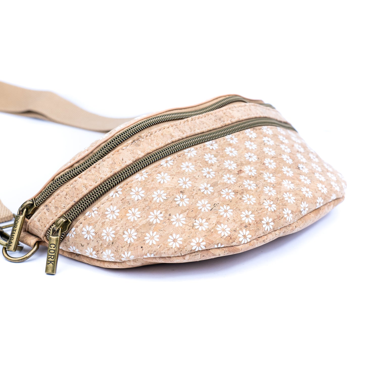 Cork Waist Bag with Double Zipper BAG-2379