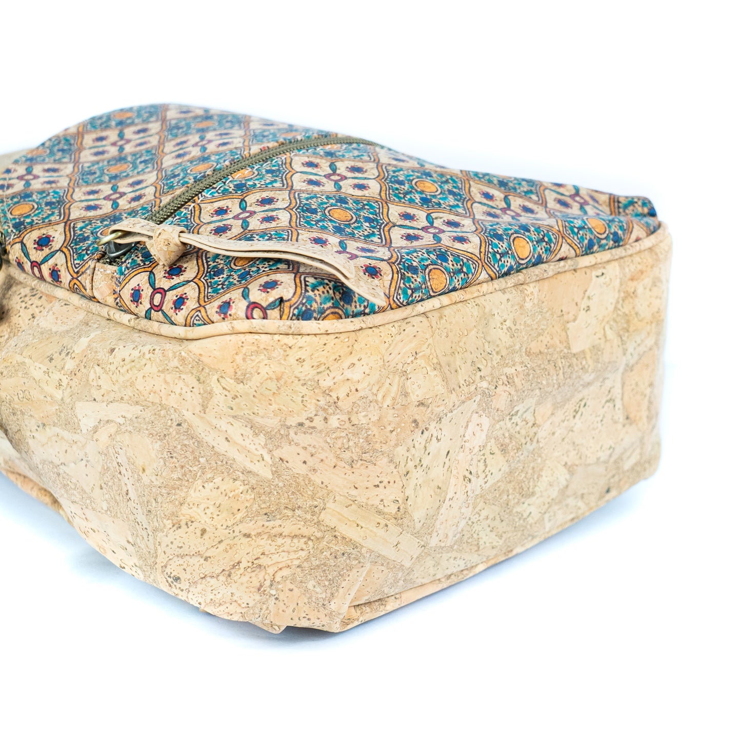 Cork Backpack – Flower and Tiles Pattern BAGD-610