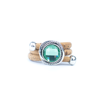 Portuguese Handmade Cork Rings – 5 Colors Set (10 pcs) RW-030-MIX-10
