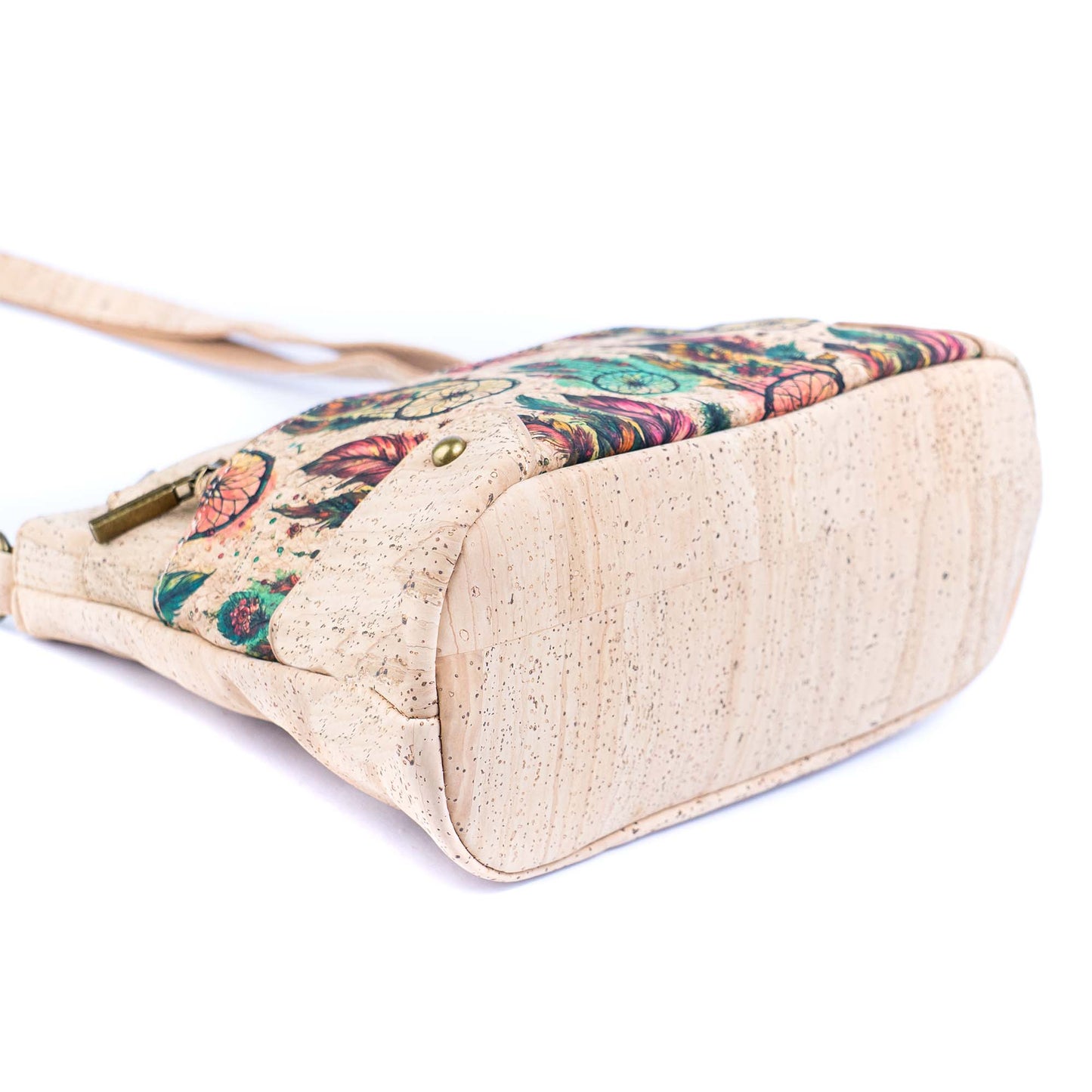 Multi-Pocket Cork Crossbody Bag with Adjustable Shoulder Strap BAG-2394