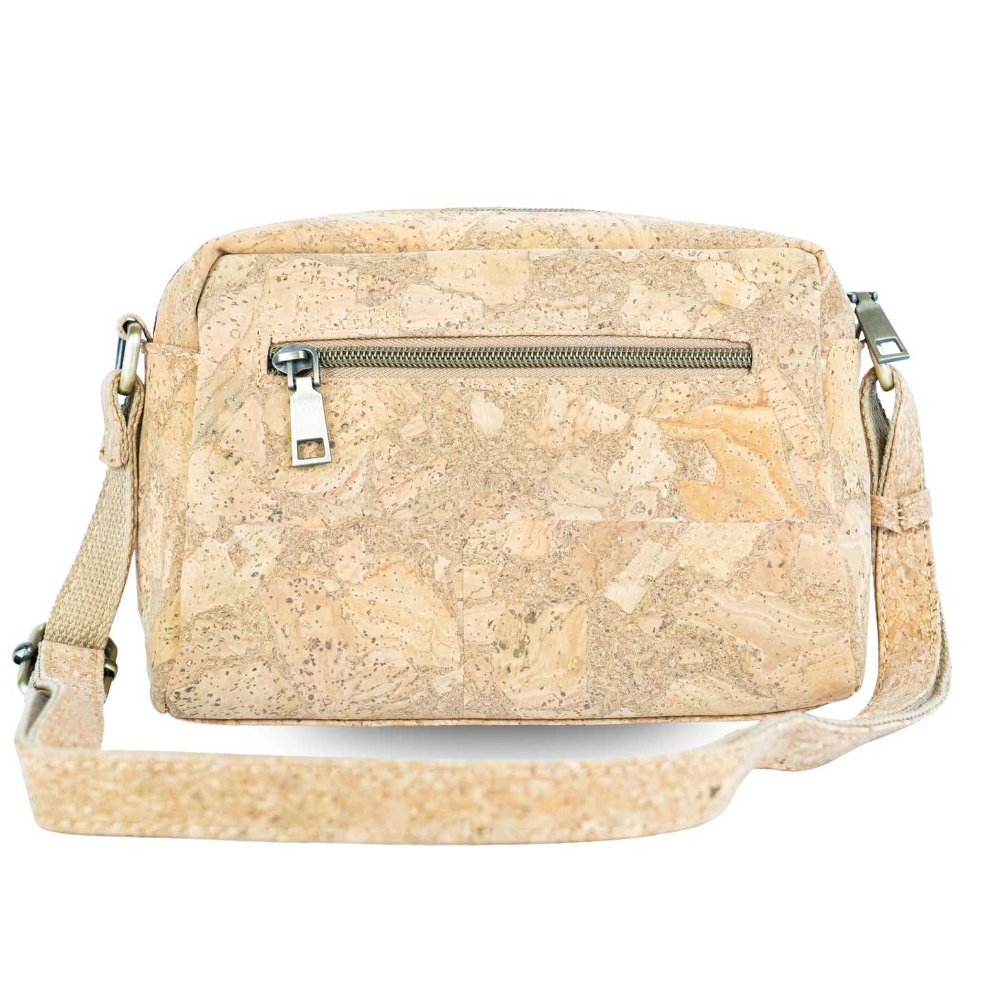 Cork Crossbody Bag Flap, Twist Lock & Dual Compartment BAGD-632