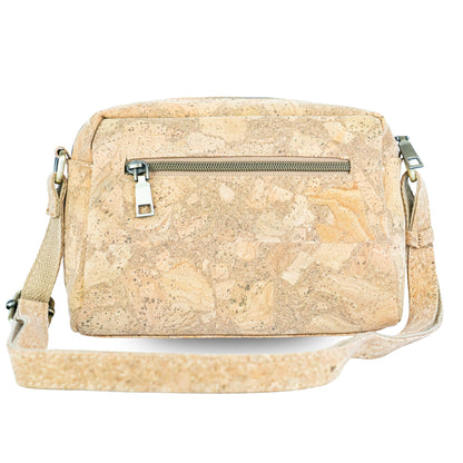 Cork Crossbody Bag Flap, Twist Lock & Dual Compartment BAGD-632