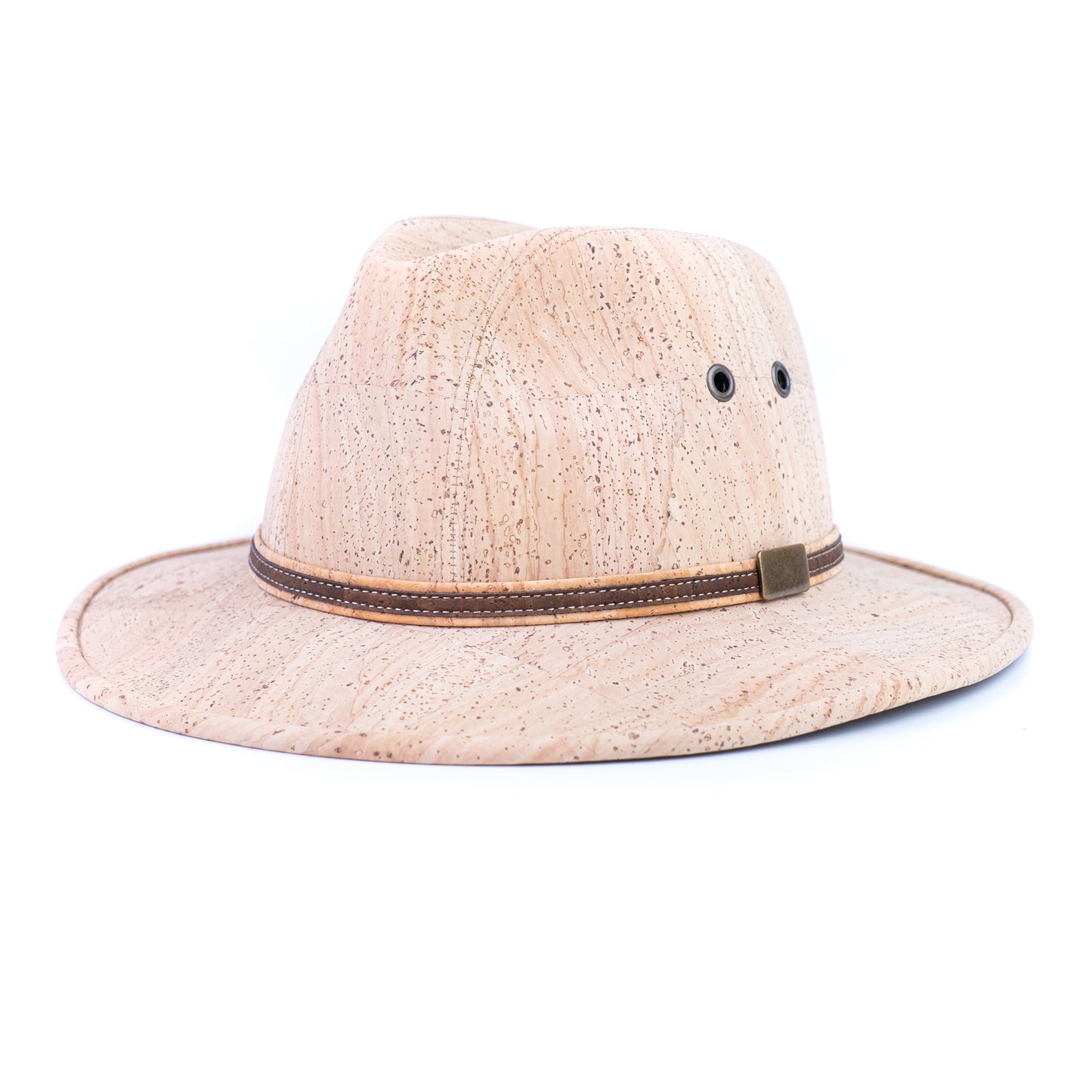 Cork Cowboy Hat | Lightweight Western-Style Sun Hat — Natural Cork L-1071-D