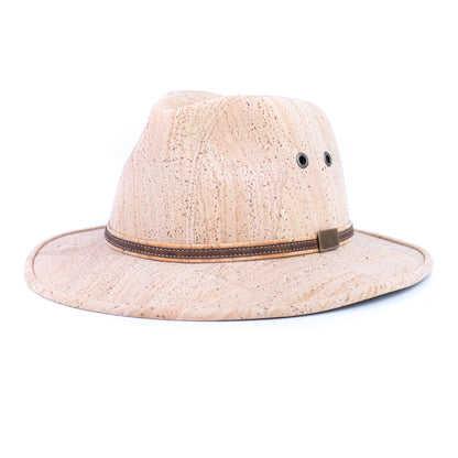 Cork Cowboy Hat | Lightweight Western-Style Sun Hat — Natural Cork L-1071-D