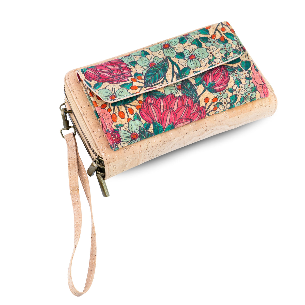Cork Flora Crossbody Wallet Bag — BAG-2408