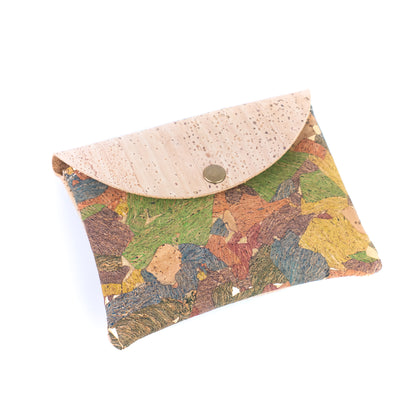 Cork Coin Purse | Set of 5 — Natural Cork Mini Wallet BAGP-306
