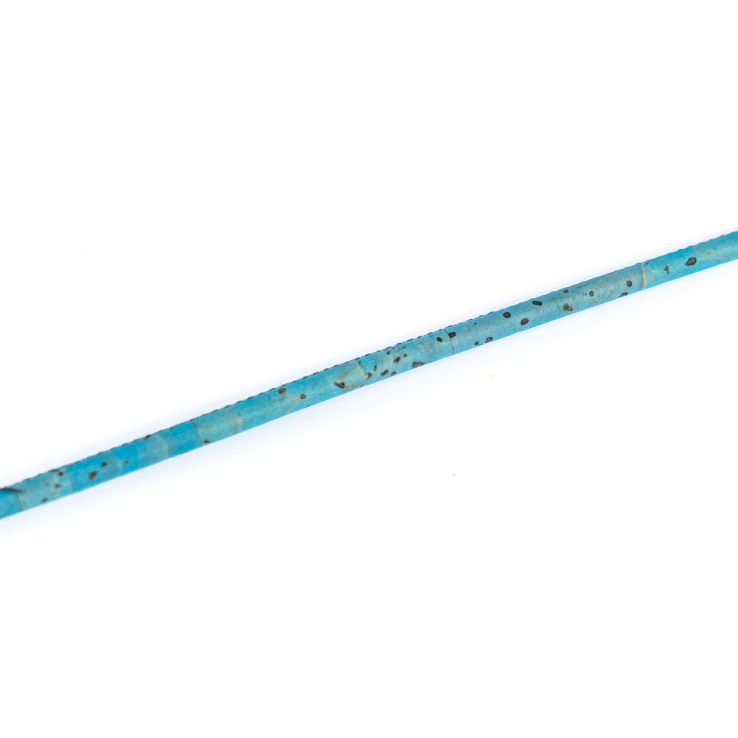 Turquoise 3mm round cork cord COR-651(10 meters)