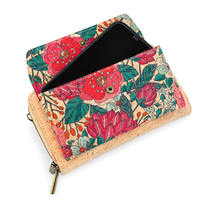 Cork Flora Crossbody Wallet Bag — BAG-2408