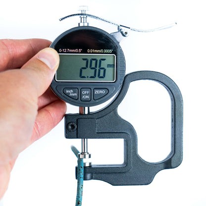 Turquoise 3mm round cork cord COR-651(10 meters)