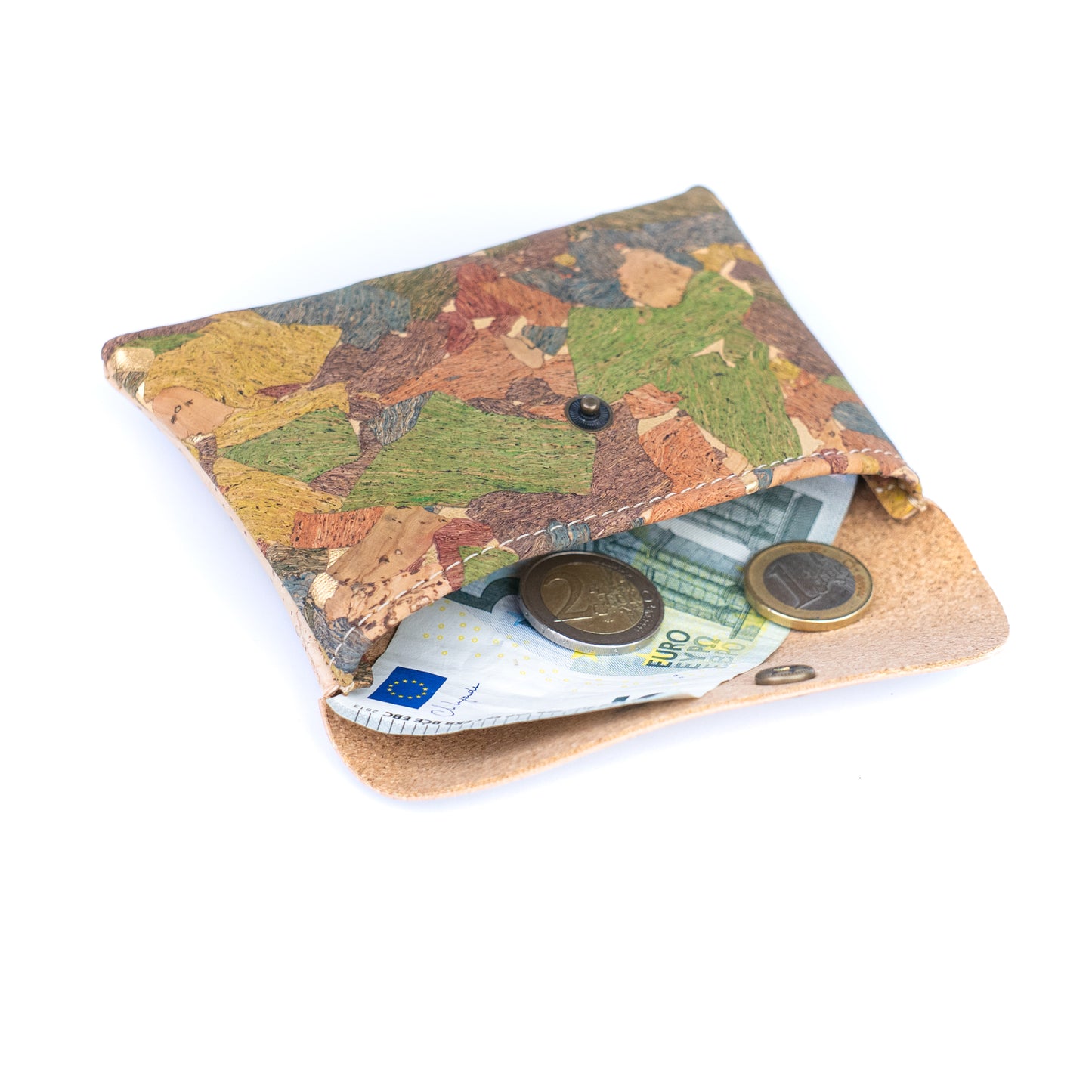 Cork Coin Purse | Set of 5 — Natural Cork Mini Wallet BAGP-306