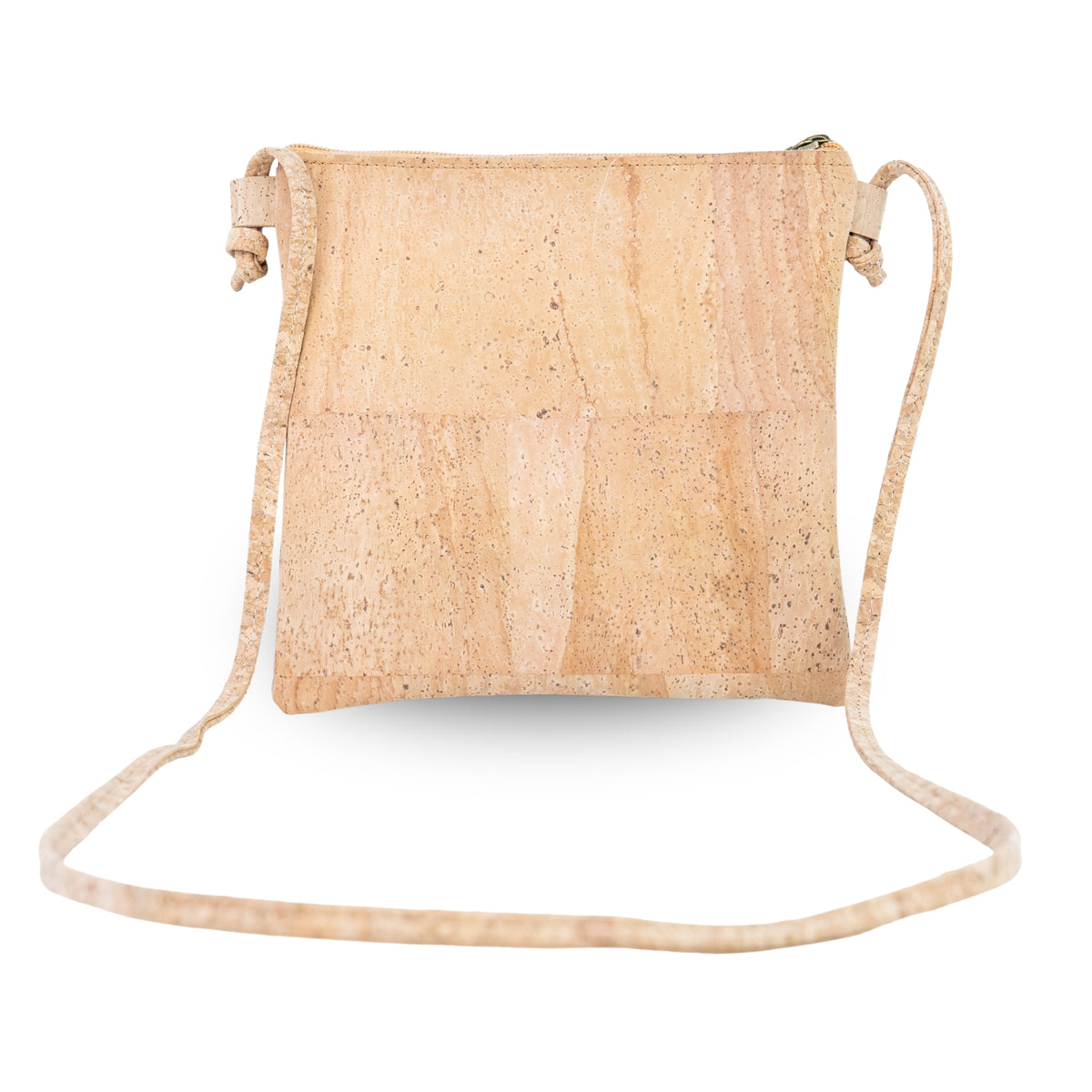 Slim Cork Crossbody Bag with Three Zipped Compartments BAGP-394