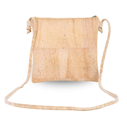 Slim Cork Crossbody Bag with Three Zipped Compartments BAGP-394