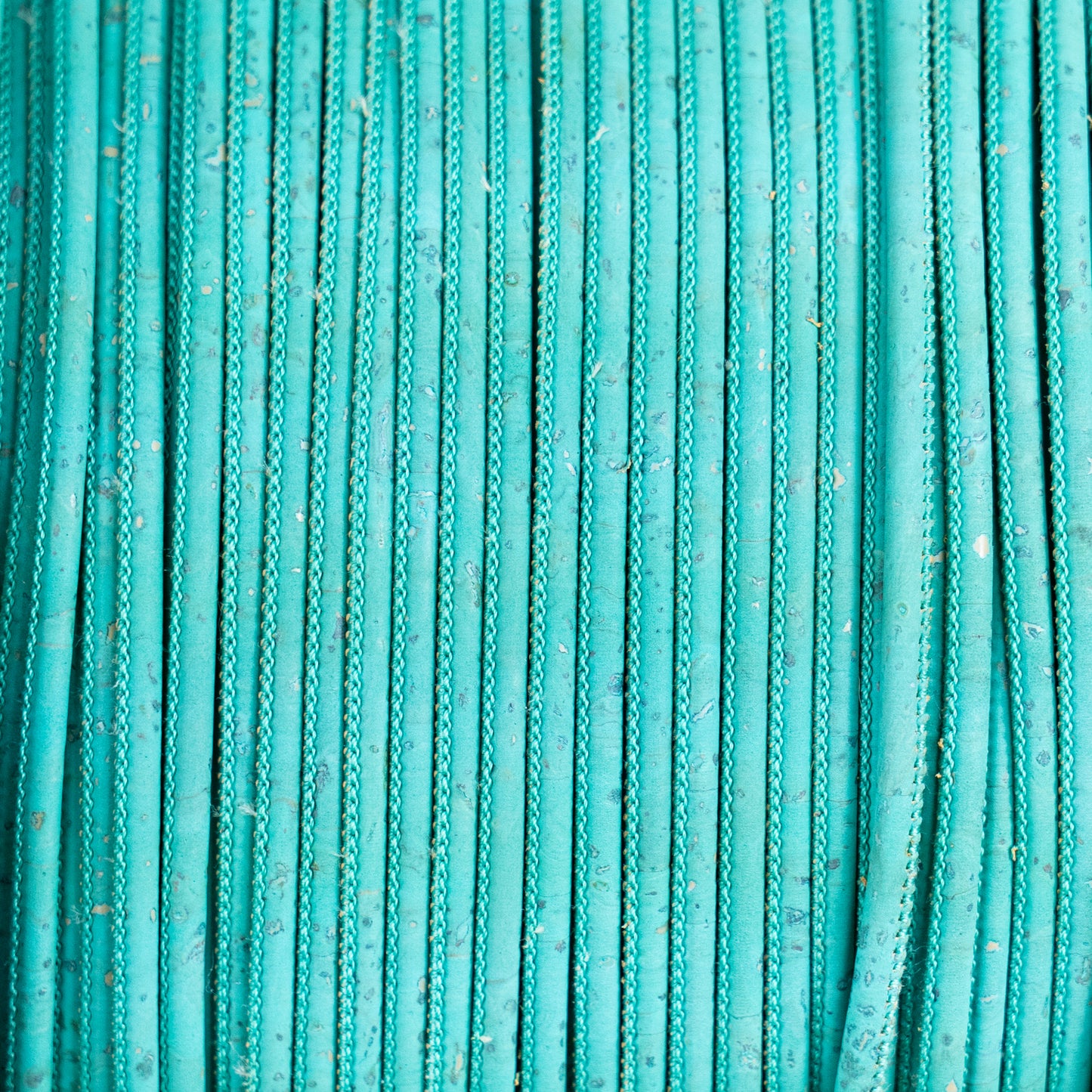 Baby Blue 3mm round cork cord COR-650(10 meters)