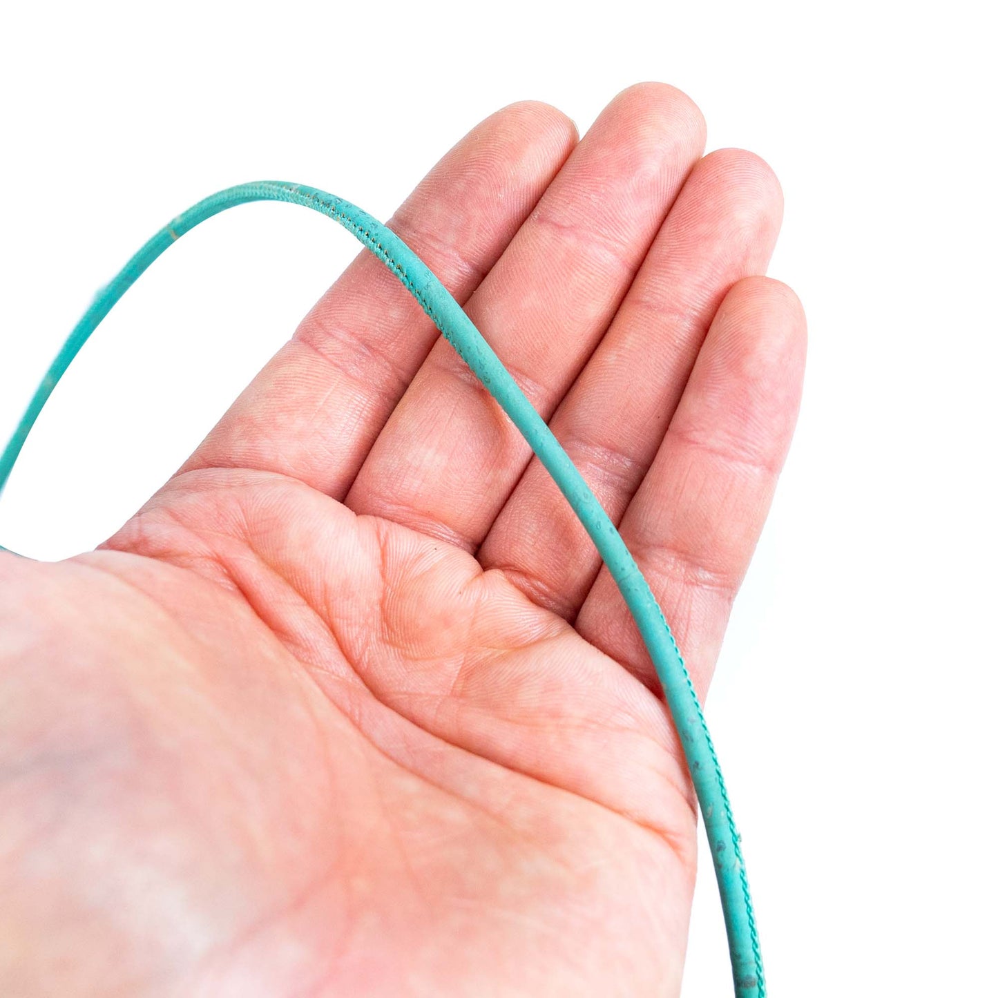 Baby Blue 3mm round cork cord COR-650(10 meters)