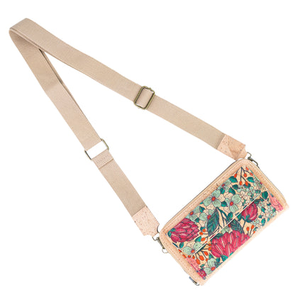 Cork Flora Crossbody Wallet Bag — BAG-2408