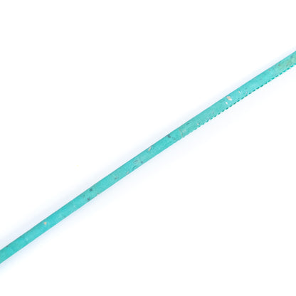 Baby Blue 3mm round cork cord COR-650(10 meters)