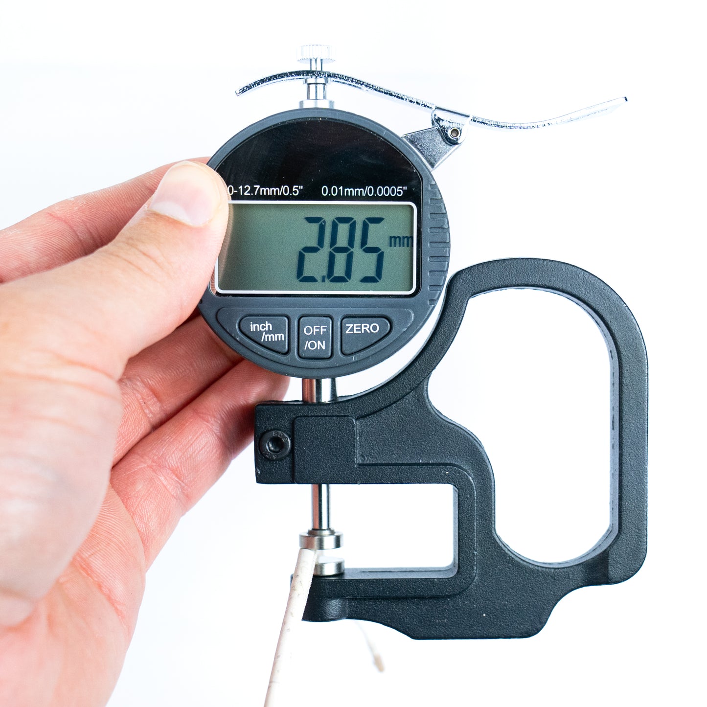 White 3mm round cork cord COR-649(10 meters)