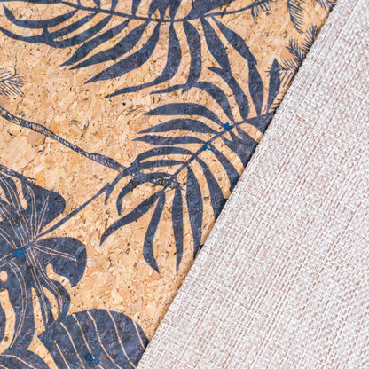 Printed Cork Tote Bag with Fabric Handles BAG-2382