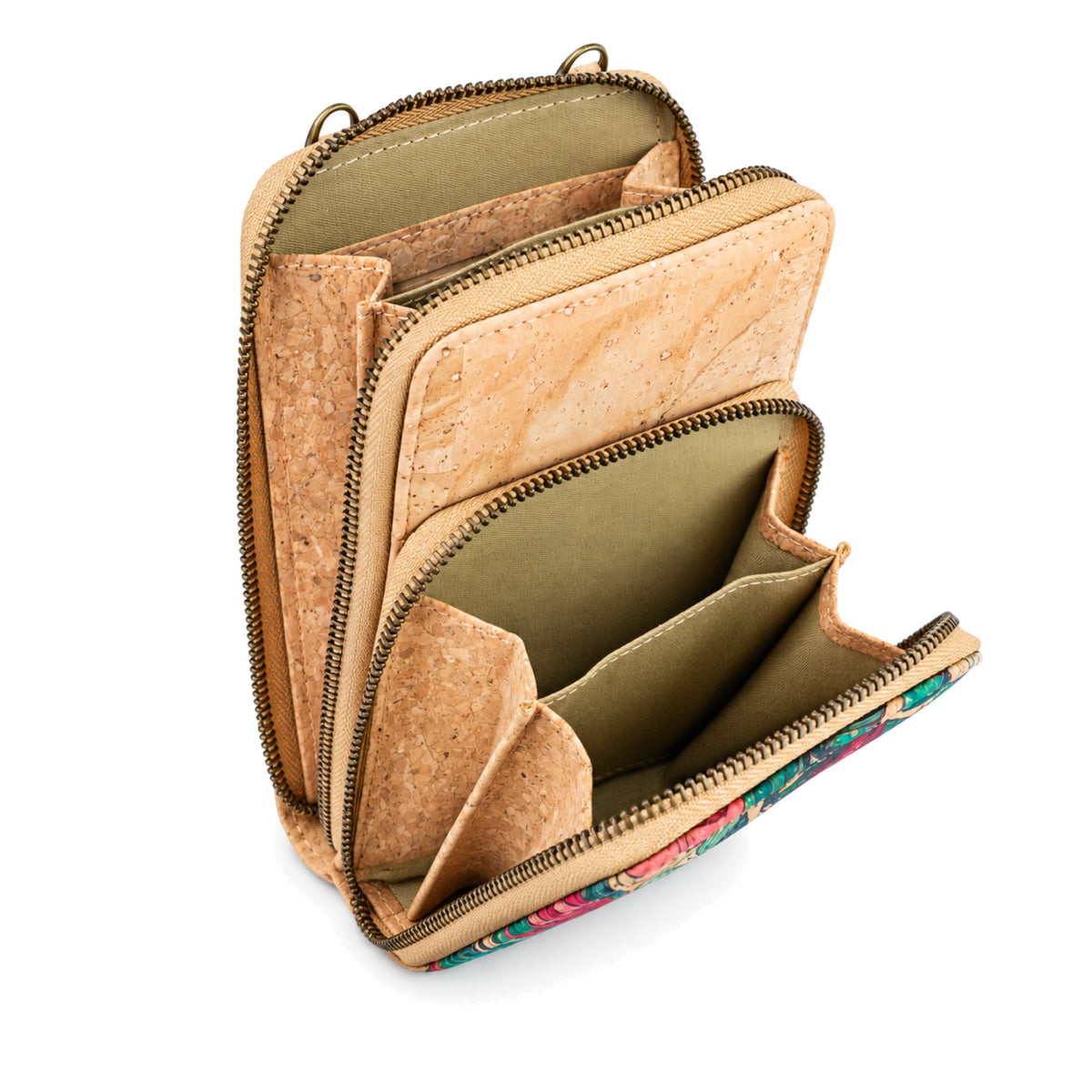 Cork Bloom Crossbody Phone Bag & Coin Purse — BAG-2411
