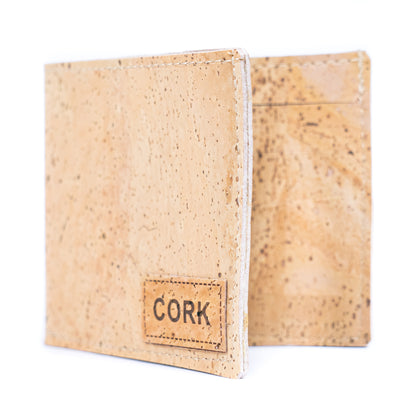 Minimalist Cork Wallet for Men – Natural & Black OptionsBAGP-157（5units）