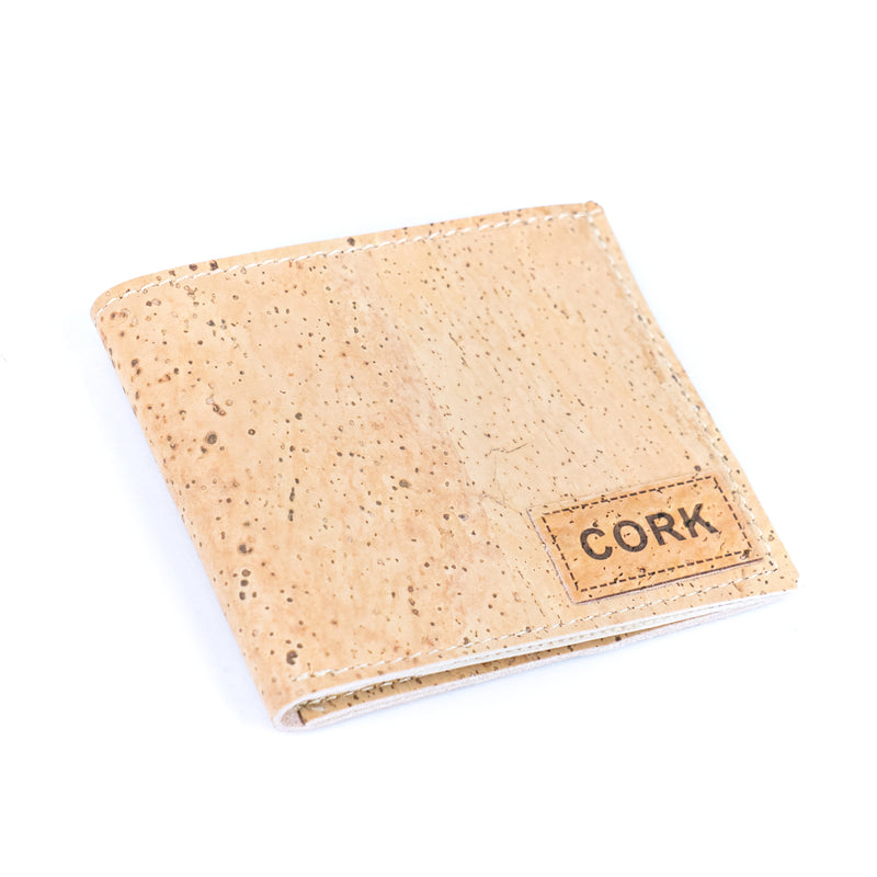 Minimalist Cork Wallet for Men – Natural & Black OptionsBAGP-157（5units）
