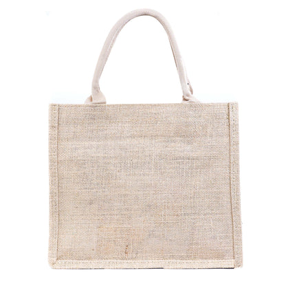 Floral Cork & Jute Tote Handbag BAG-2381