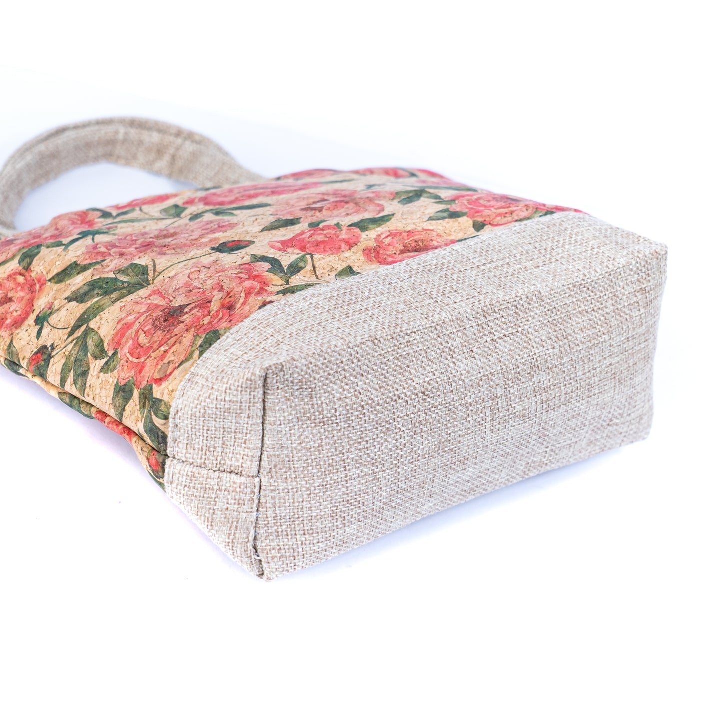 Small Cork Tote Handbag with Zipper BAG-2380