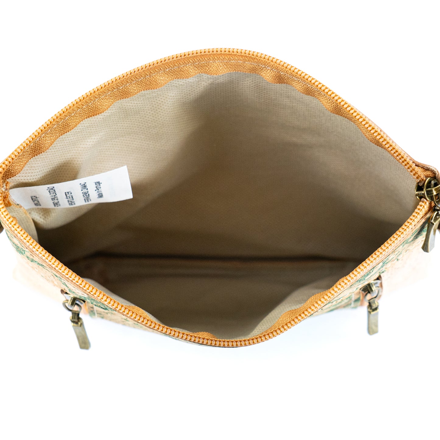 Eco-Friendly Cork Crossbody Bag with Marble Print - Vegan Leather Shoulder Bag BAGP-319-D