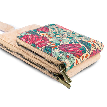 Cork Bloom Crossbody Phone Bag & Coin Purse — BAG-2411