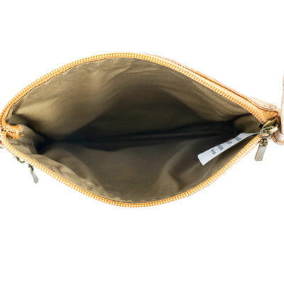 Eco-Friendly Cork Crossbody Bag with Triple Zippers BAGP-321