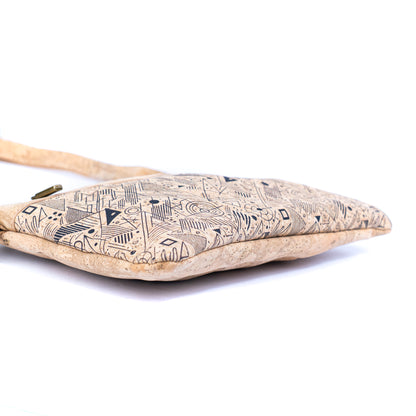 Printed Natural Cork Crossbody Bag & Clutch BAG-2393