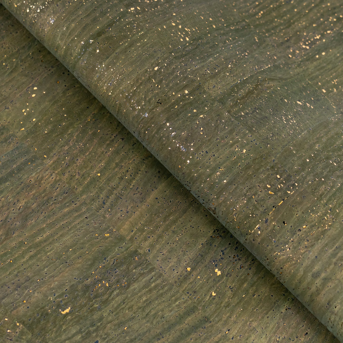 Dark Wine Cork Fabric with Gold Flecks  Cork Material COF-677