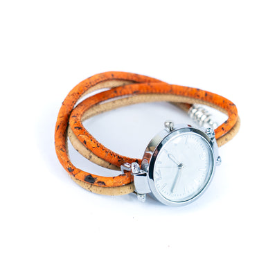 Stylish Casual Watch with Natural Cork Watch Strap WA-427