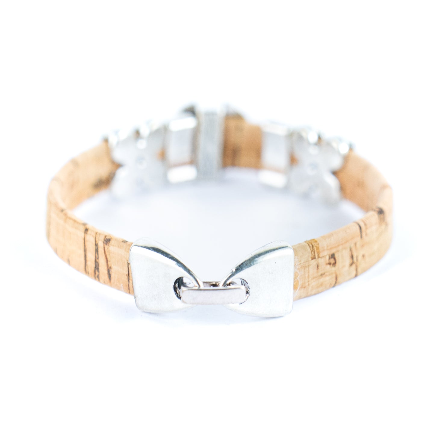 10MM flat cork wire combined with alloy hardware three colors of turquoise handmade ladies bracelet  BR-479-MIX-6