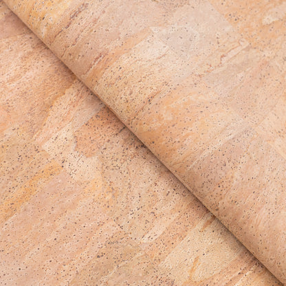 Extra Thick Natural Cork Fabric with Microfiber Backing | 1.4 mm Vegan Leather COF-689