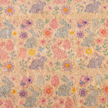 Easter-Themed Patter Cork Fabric COF-777