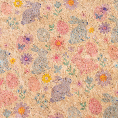 Easter-Themed Patter Cork Fabric COF-777