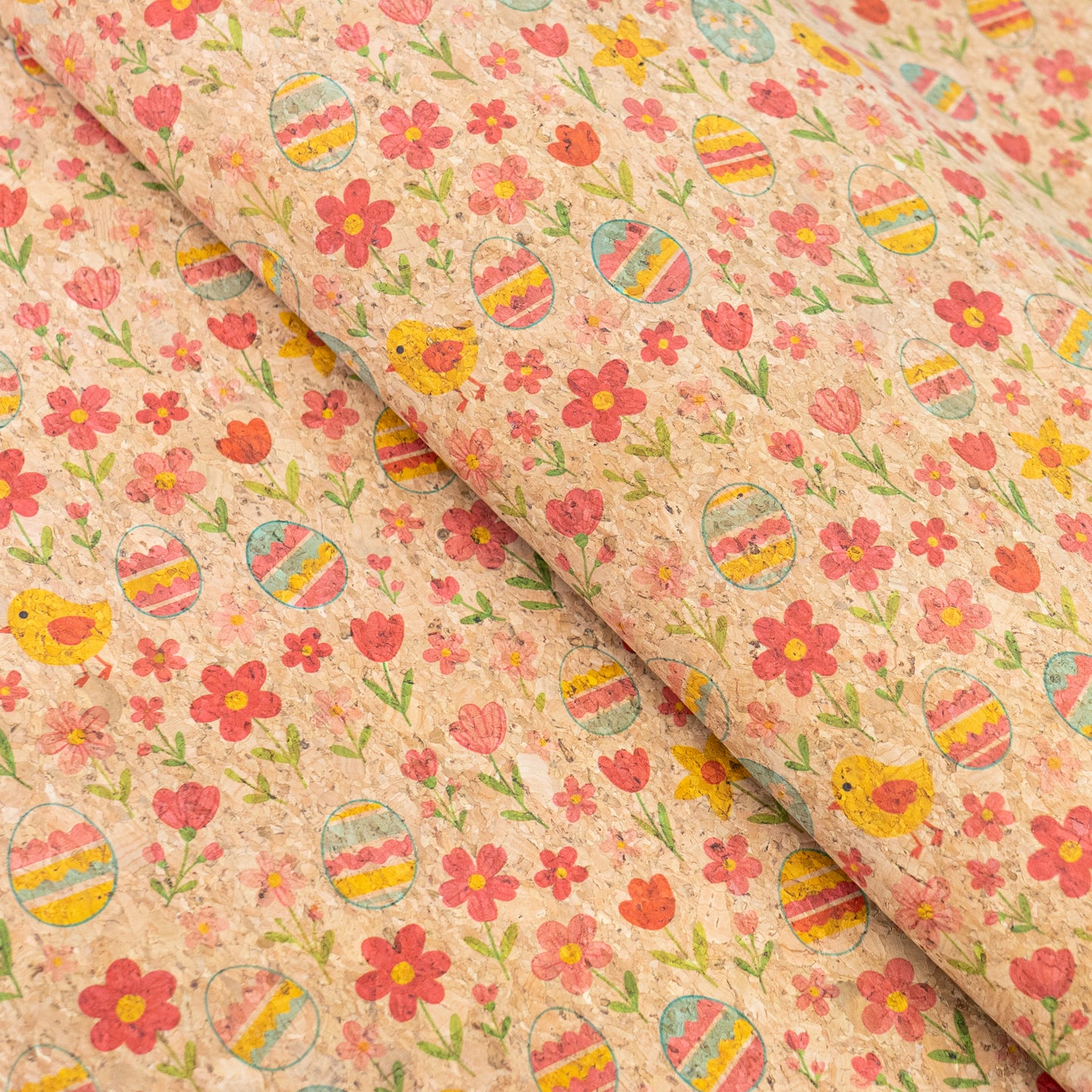 Easter-Themed Patter Cork Fabric COF-778