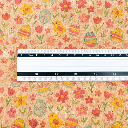 Easter-Themed Patter Cork Fabric COF-778