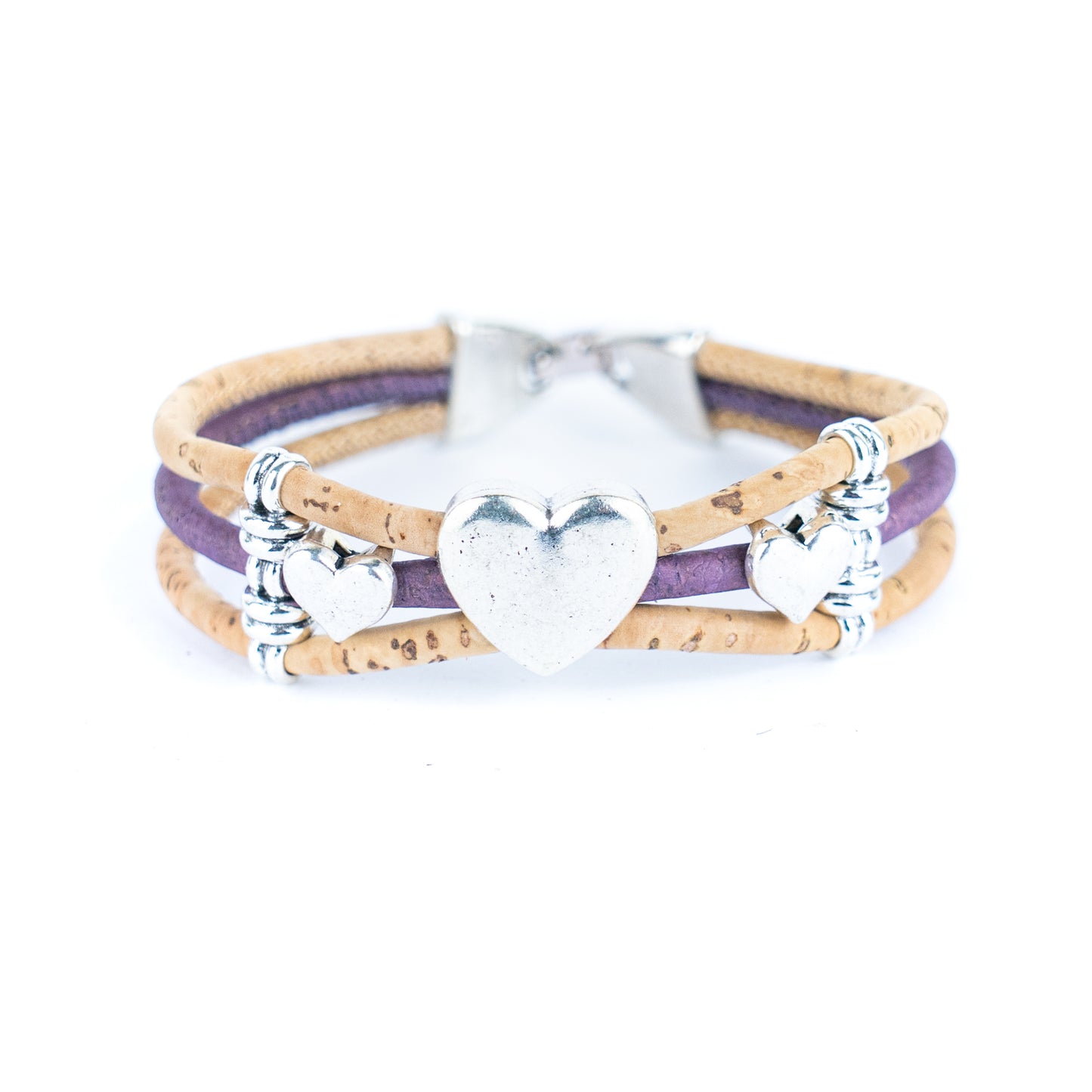 Hearty-Colorful cork bracelet BR-439-MIX-5