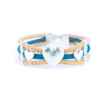 Hearty-Colorful cork bracelet BR-439-MIX-5