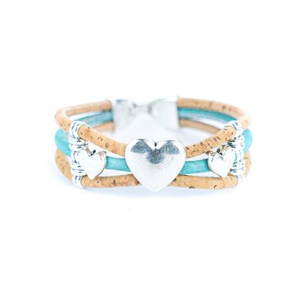 Hearty-Colorful cork bracelet BR-439-MIX-5