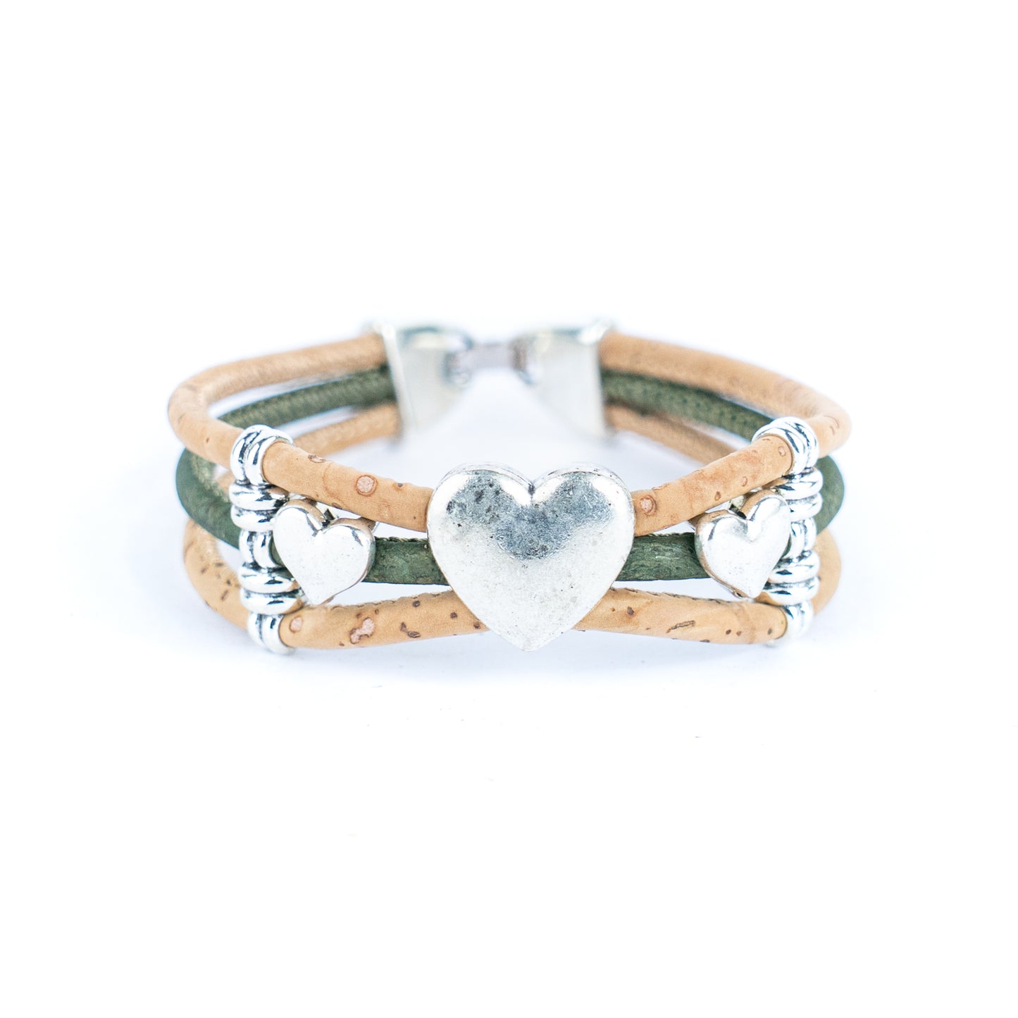 Hearty-Colorful cork bracelet BR-439-MIX-5