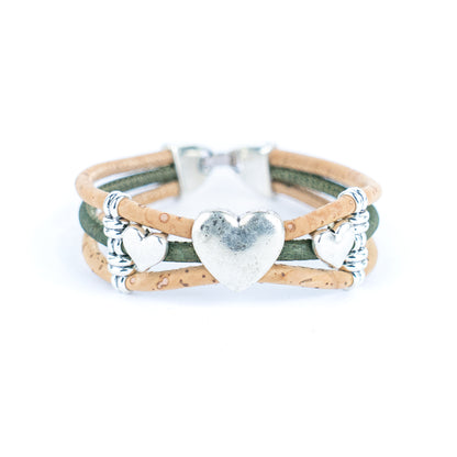 Hearty-Colorful cork bracelet BR-439-MIX-5