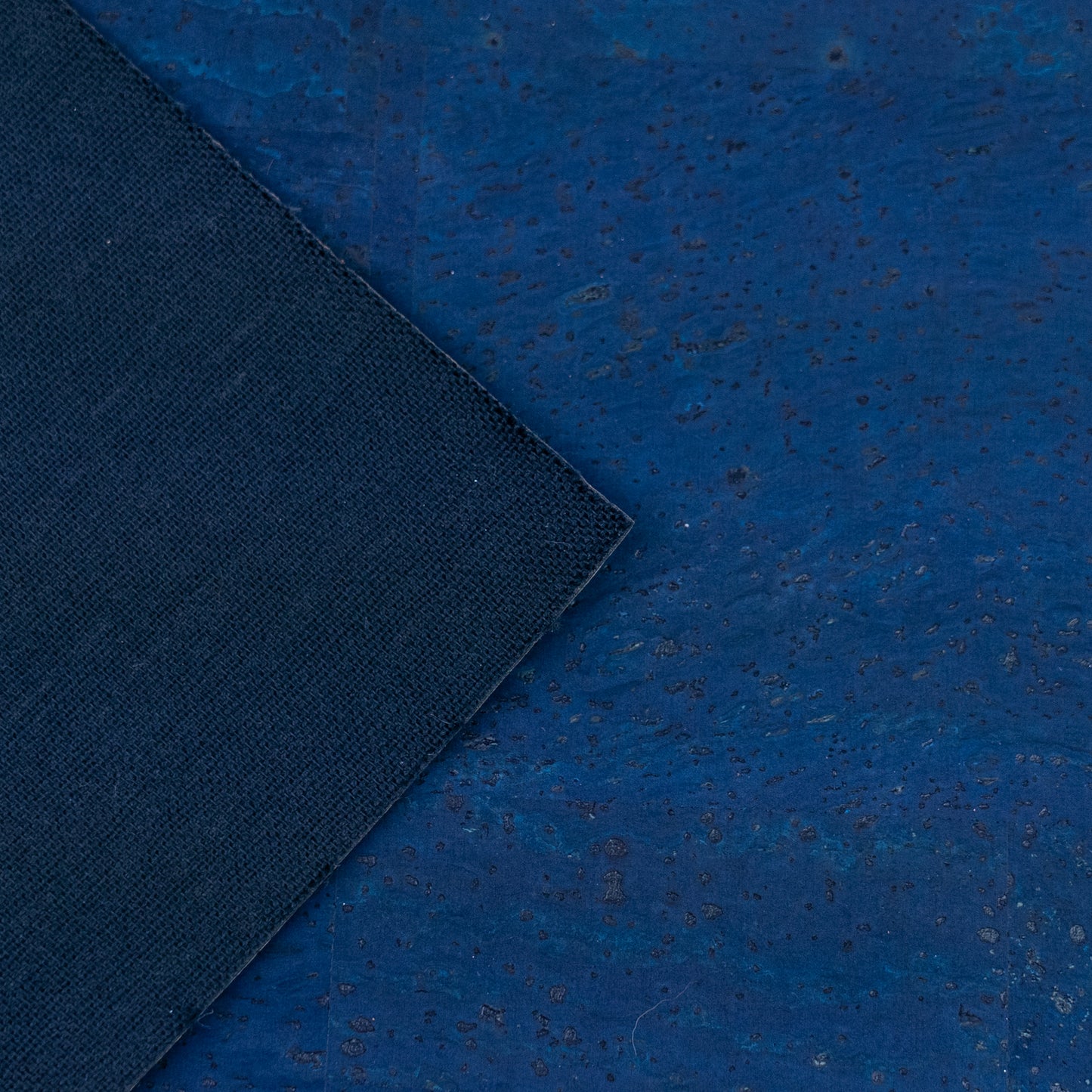 Premium Solid Blue Cork Fabric COF-128-D