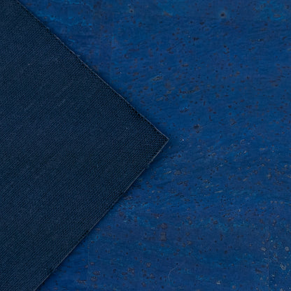 Premium Solid Blue Cork Fabric COF-128-D