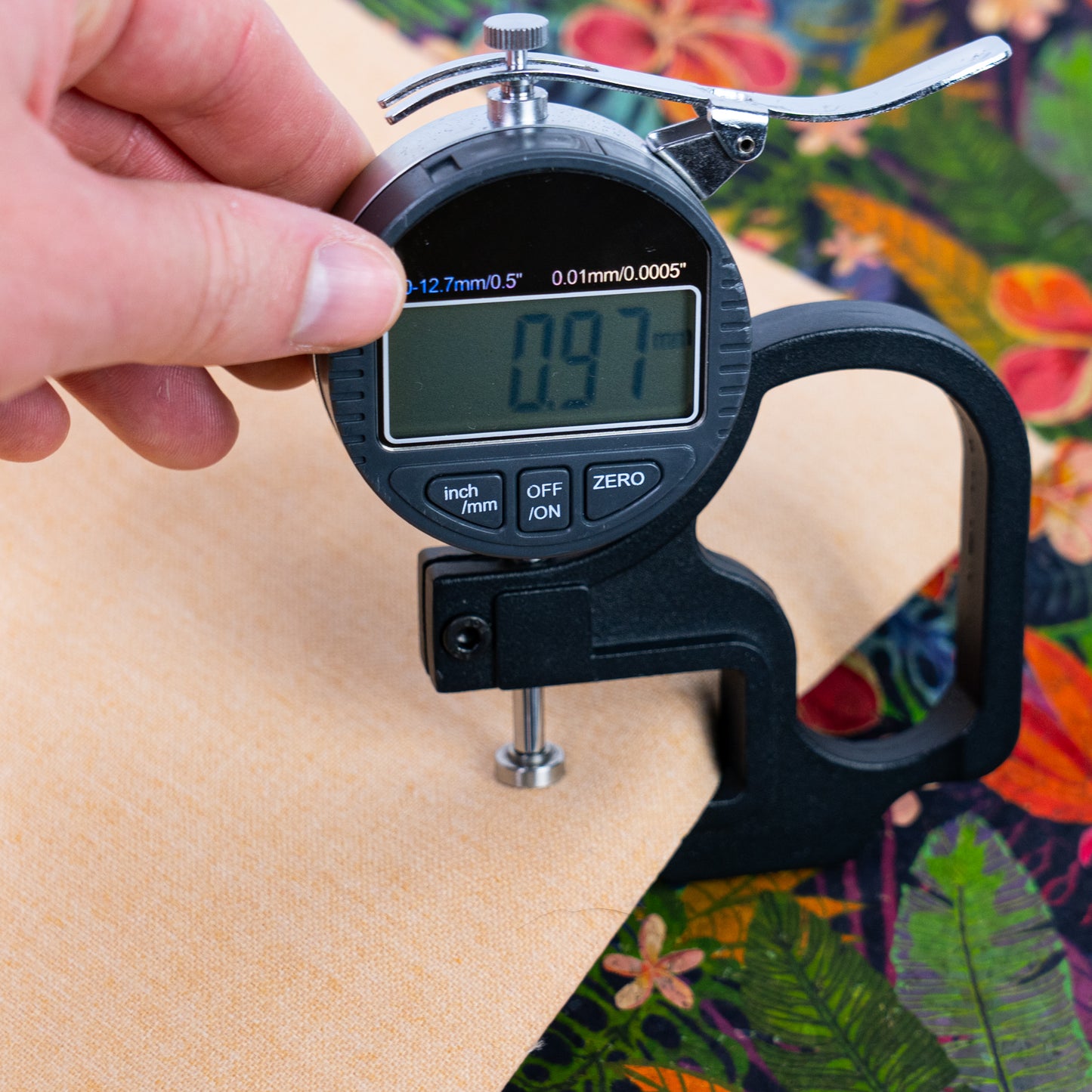 Tropical Floral Cork Fabric with Colorful Leaves & Flowers COF-686