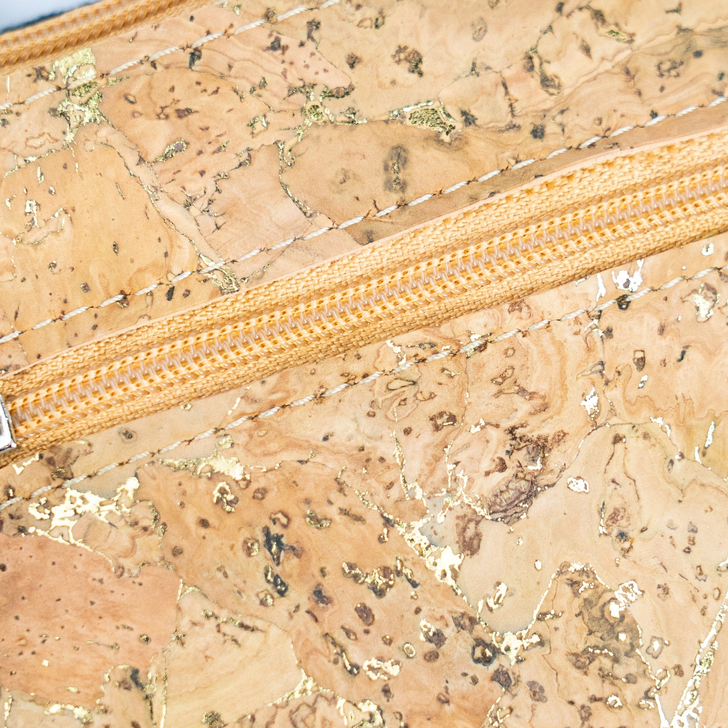 Dual Zip Cork Coin Pouch BAGP-333 (5 Units) RANDOM PATTERN