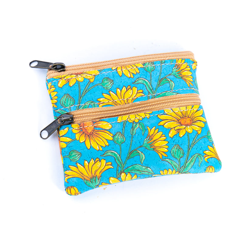 Compact Natural Cork Coin Purse BAGP-332(5units)